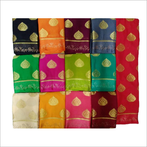 Different Colors Available Embellished Chiffon Saree