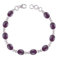 TIGER EYE NATURAL GEMSTONE 925 STERLING SOLID SILVER OVAL CABOCHON HANDMADE BRACELET