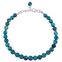 Labradorite Natural Gemstone Beads 925 Sterling Solid Silver Beads Cabochon Handmade Bracelet