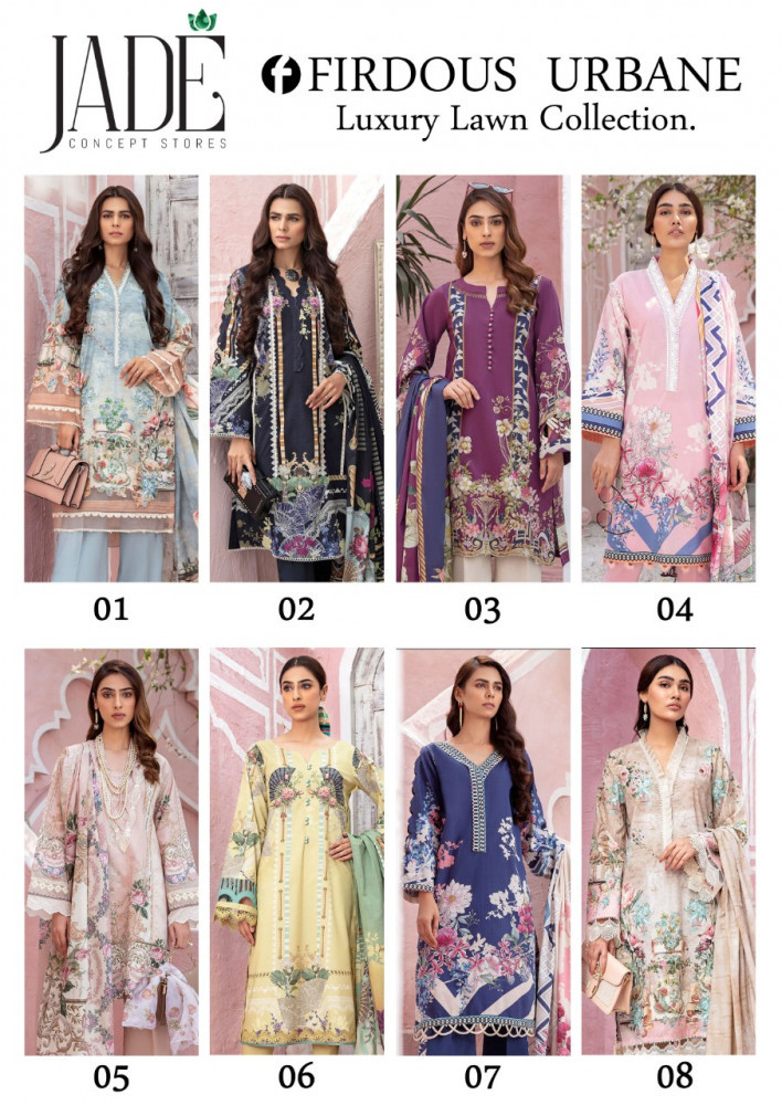 Jade Concept Studio Firdous Urbane Luxury Lawn Collection