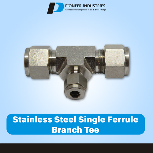 Stainless Steel Single Ferrule Female Branch Tee PFBT