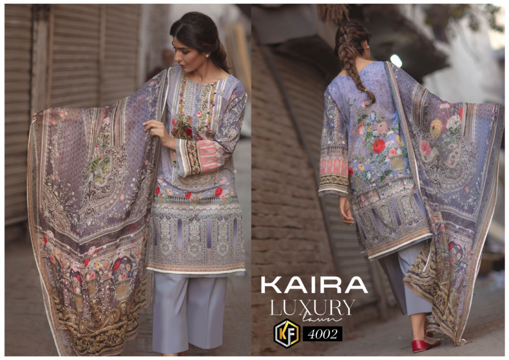 Keval Kaira Luxury Lawn Vol-4 Karachi Style Catalog