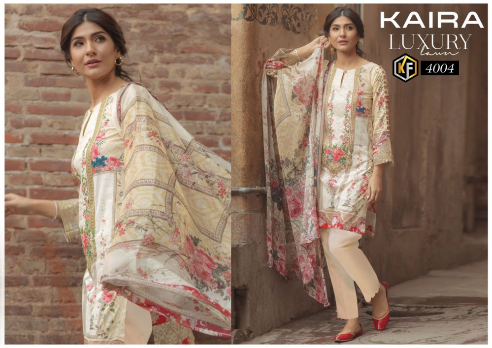 Keval Kaira Luxury Lawn Vol-4 Karachi Style Catalog