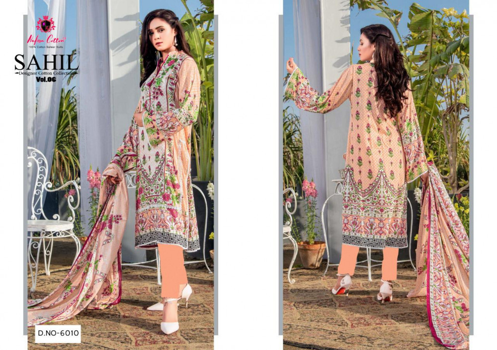 Nafisa Cotton Sahil Vol-6 Karachi Printed Suits Catalog