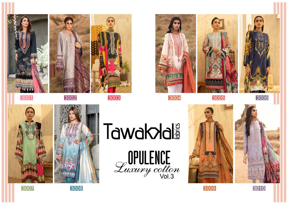 Tawakkal Fabrics Opulence Luxury Cotton Vol-3