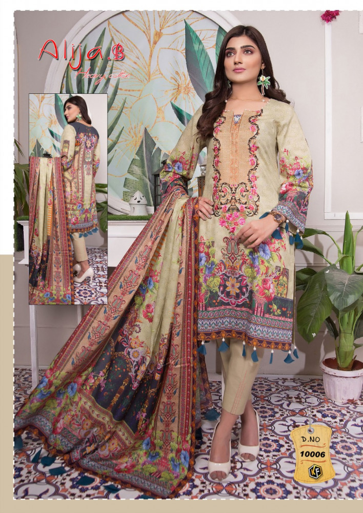 Keval Fab Alija B Vol 10 Karachi Printed Cotton Dress Material Catalog