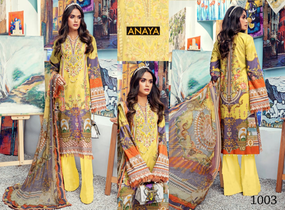 Agha Noor Anaya Karachi Print Salwar Suits Catalog