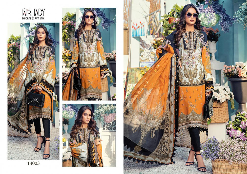 Fairlady Anaya Lawn Print Patch Work Salwar Suits Catalog
