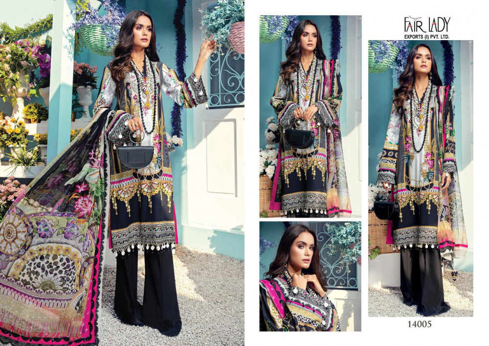 Fairlady Anaya Lawn Print Patch Work Salwar Suits Catalog