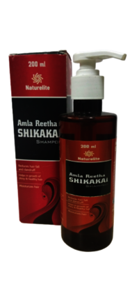 Naturelite Amla Reetha Shikakai Shampoo - 2 Years Shelf Life | Anti-dandruff, Boosts Hair Growth, Reduces Hair Fall, Rejuvenates Hair Shine