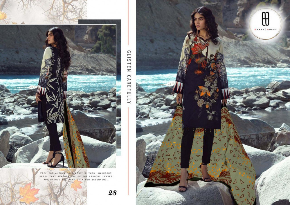 Emaan Adeel Vol 3 Lawn Printed Karachi Dress Material Catalog