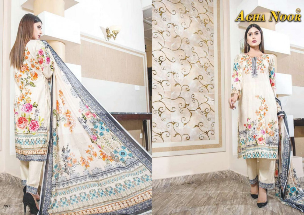 Agha Noor Vol-2 Lawn Cotton Pakistani Printed Salwar Suits Catalog