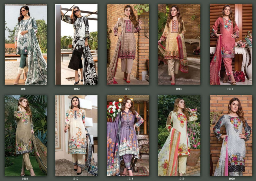 Agha Noor Vol-2 Lawn Cotton Pakistani Printed Salwar Suits Catalog