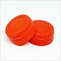 28 Mm Round Ctc Caps - Plastic, 28 Mm Size, Red Color | Ideal For Bottles And Edible Oil Usage