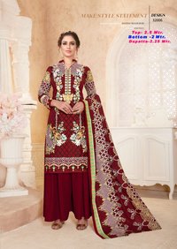 Razia Sultan Vol-32 Karachi Printed Cotton Dress Material Catalog