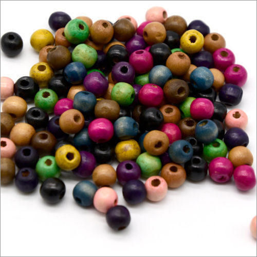 Natural 8 Mm Colored Wooden Beads