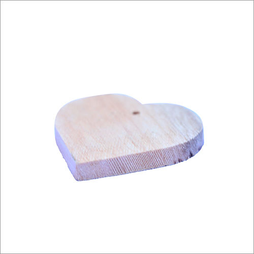 Natural Heart Shape Wooden Beads