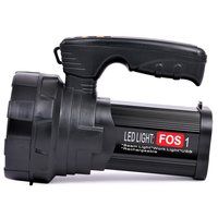 FOS LED Search Light 15W (Range 1 Km.) - Multi-Functional Rechargeable Handheld Torch