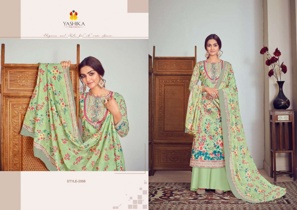 Yashika Trends Zulfat Vol-2 Lawn Cotton Flower Print Dress Material Catalog