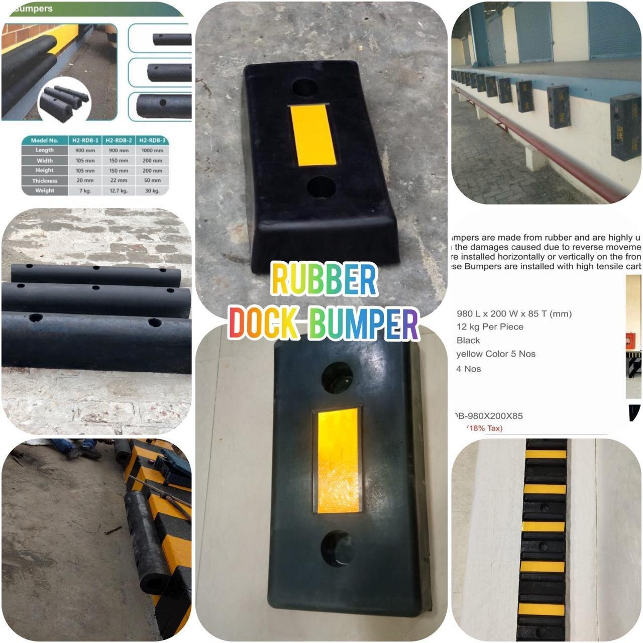 S Type Rubber Bumper Along With Inner D Hollow