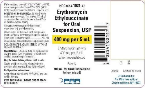 Erythromycin Ethyl Succinate For Oral Suspension