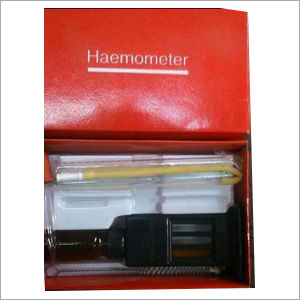 Black & Red Haemometer Sahlis Set Round