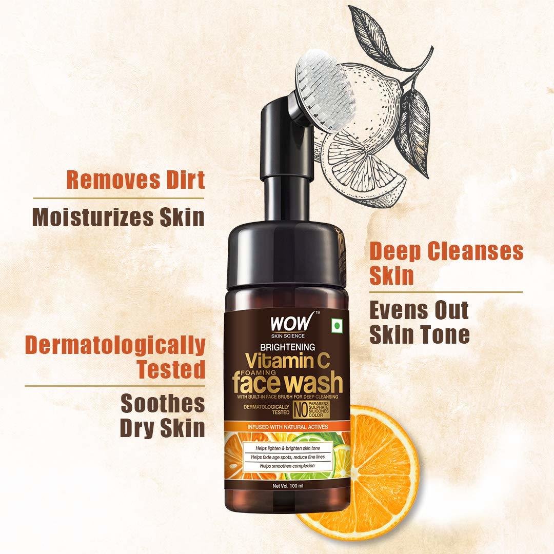 Wow Skin Science Brightening Vitamin C Foaming Face Wash - 150ml