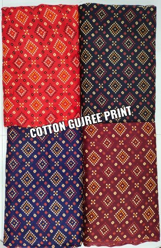 Cotton Bandhani Gujree Print Fabric