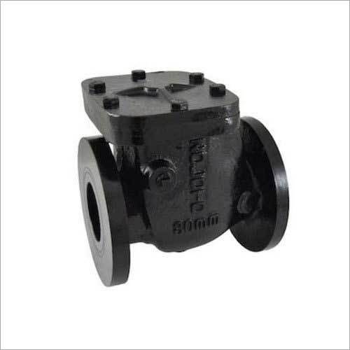 Black Flanged Cast Iron Non Return Valve