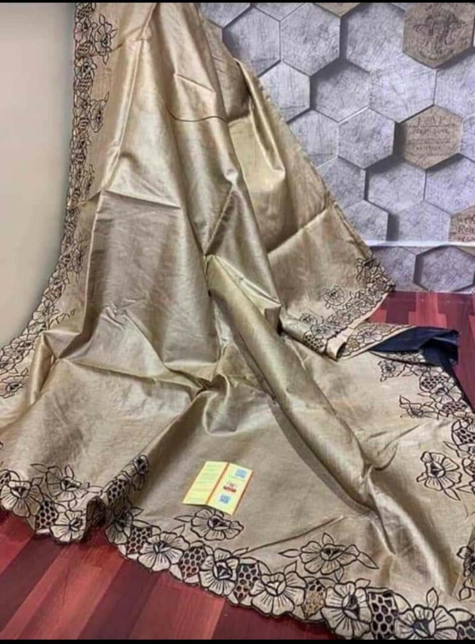 Tussar Ghicha Silk Saree