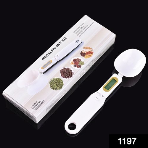 White 1197 Electronic Kitchen Digital Spoon Weighing Scale