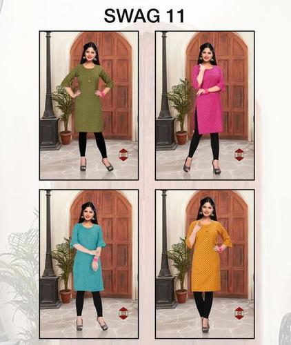 Various Trendy Swag 11 Rayon Printed Kurtis