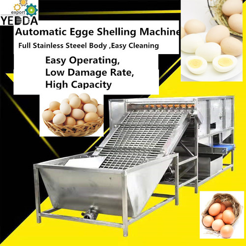 Automatic Egg Sheller Breaking Machine