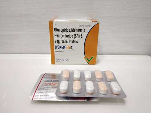 Voglibose 0.2 MG + Metformin 500 MG + Glimepiride 1 MG
