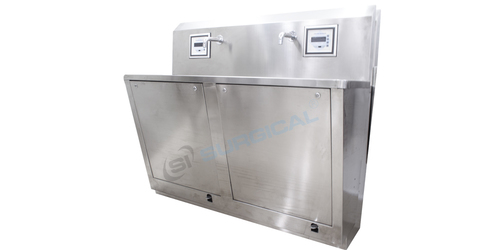 SCRUB STATION WITH SENSOR AND FOOT OPERATED (SIS 2058B)