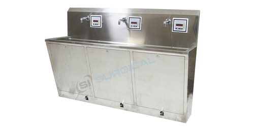 Scrub Station With Sensor and Foot Operated  3 Way(Sis 2058c)