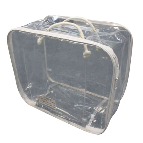 Transparent PVC Zipper Blanket Bag