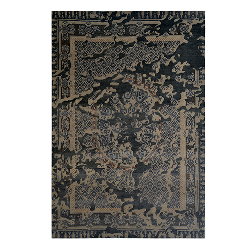 Hand Knotted Contemporary Wool And Viscose Carpet By VINTAGES INDUSTRIES