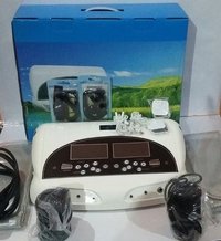 White Fuleza Dual Detox Foot Spa Machine With Heating Belt