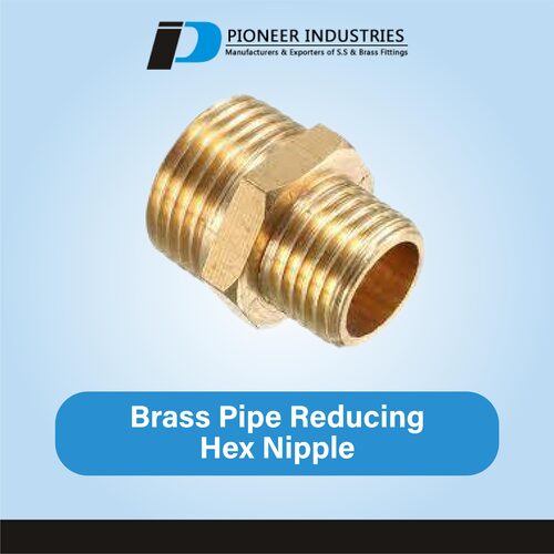 Brass Pipe Reducing Hex Nipple
