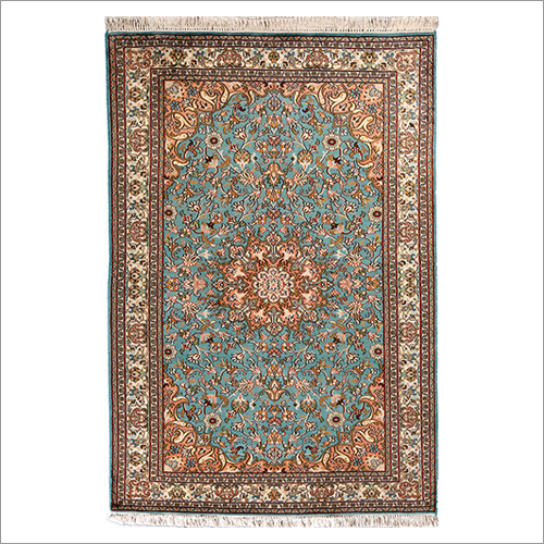 Hand Knotted Wool And Silk Iranian Rugs