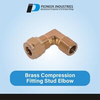 Brass Compression Fitting Stud Elbow