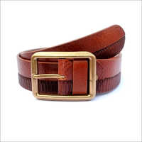 Designer Brown Leather Belt