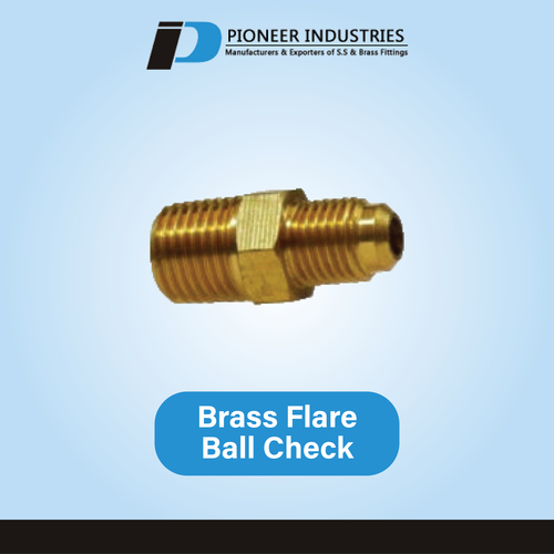 Brass Flare Ball Check