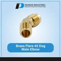Brass Flare 45A* Male Elbow