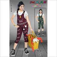 Girls Printed Dangri