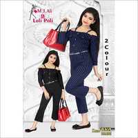 Girls Striped Jumpsuit