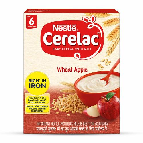 Nestle Cerelac Baby Cereal With Milk, Wheat Apple - 300G Weight: 300 Grams (G)