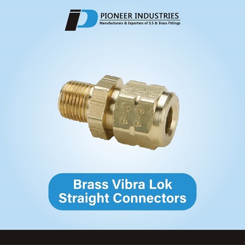 Brass Vibra Lok Straight Connectors