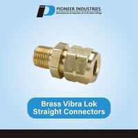 Brass Vibra Lok Straight Connectors